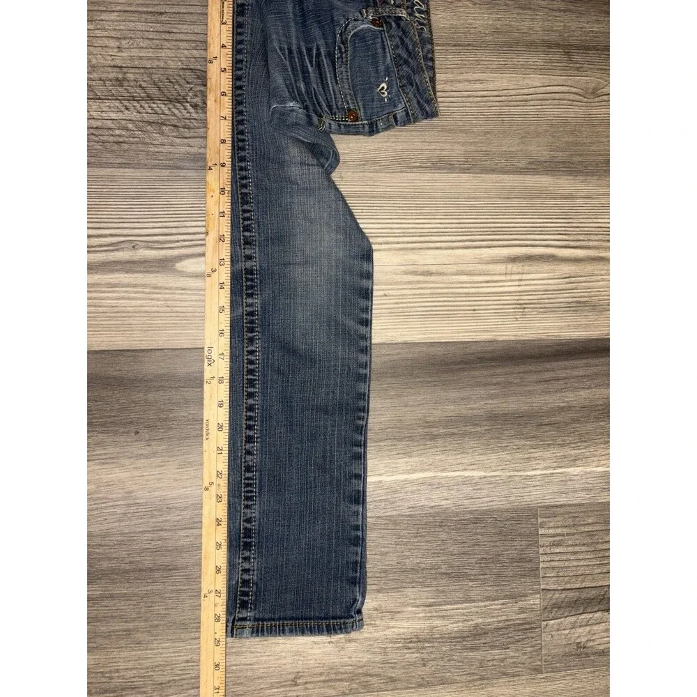 Vintage ~ Justice Distressed Medium Wash Blue Jeans Denim 14S Short Girls Youth